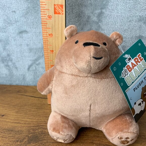 We Bare Bears 7" Plush Grizzly Bear Toy Factory Cartoon Network w/tags Warner - Picture 6 of 7